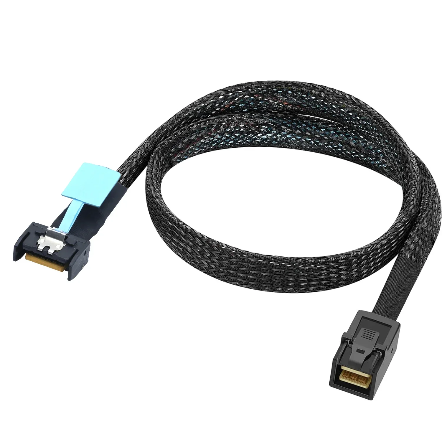 PCIE Slimline SFF-8654 MCIO 4I 4X 38-Pin to SAS HD SFF-8643 Support PCIe Gen5 server adapter Cable