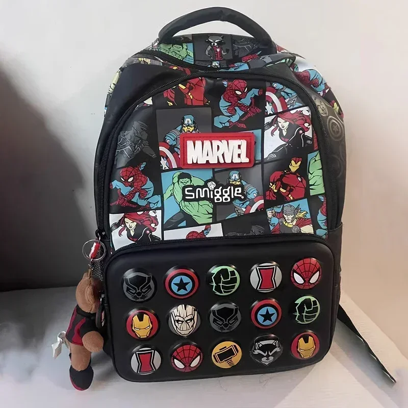 Genuine Australia Smiggle Marvel Superhero Iron Man Spiderman Boys Backpack Student Backpack Water Cup Lunch Bag Pen Box