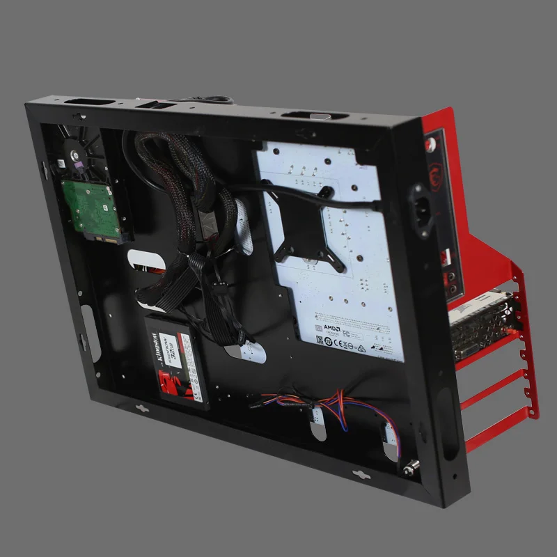 Support de base mural pour carte mère ATX MATX, ouverture horizontale pour PC, DIY