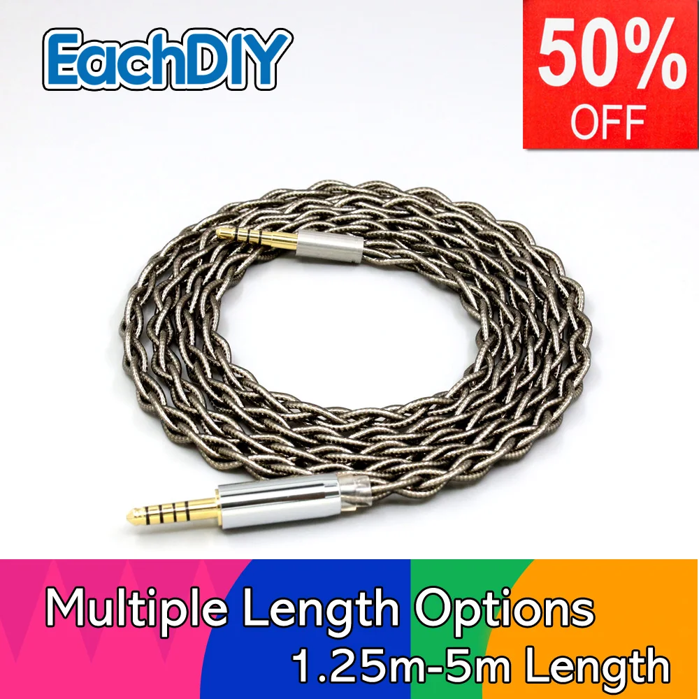 

99% Pure Silver Palladium + Graphene Gold Earphone Shield Cable For Denon AH-mm400 AH-mm300 mm200 Beats solo2 solo3 LN008228