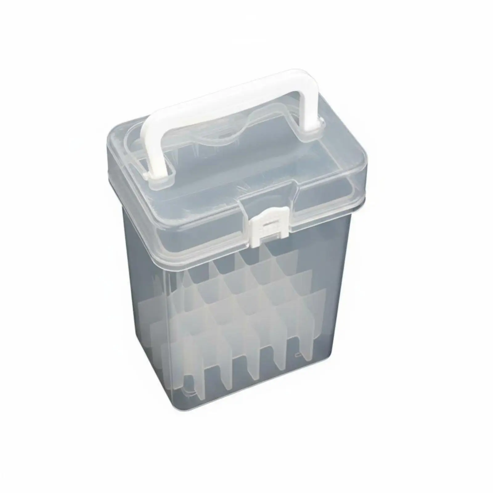 Clear Pen and Marker Storage Box with Removable Compartments Durable Plastic Organizer for Desk Drawer Cute Pencil Case for