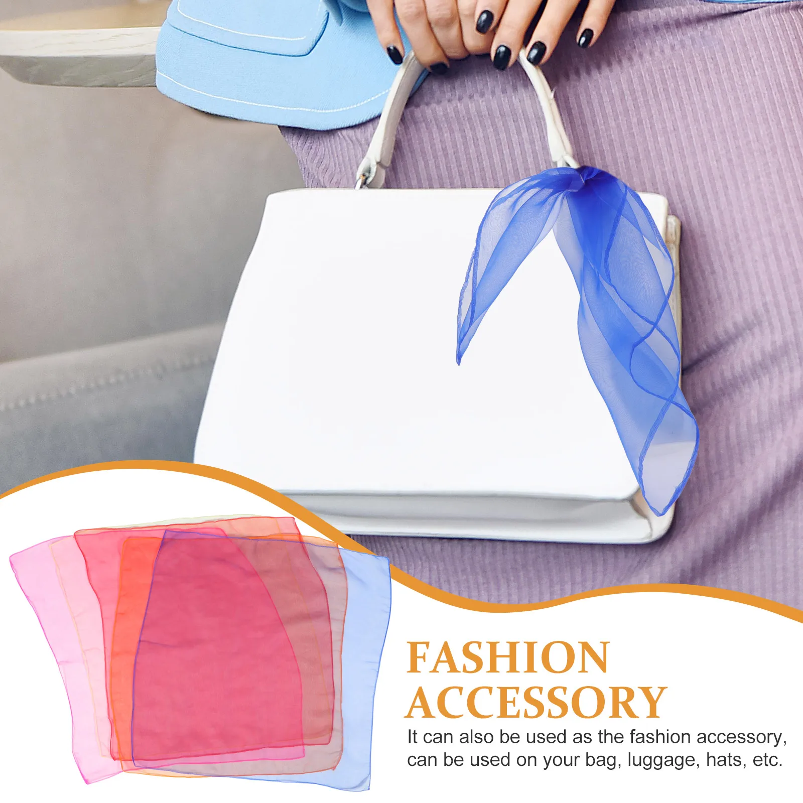

10 Pcs Colored Gauze Scarves Bright Play Accessories Kids Performance Scarves Juggling Scarf Props Gym Baby Visual Toys