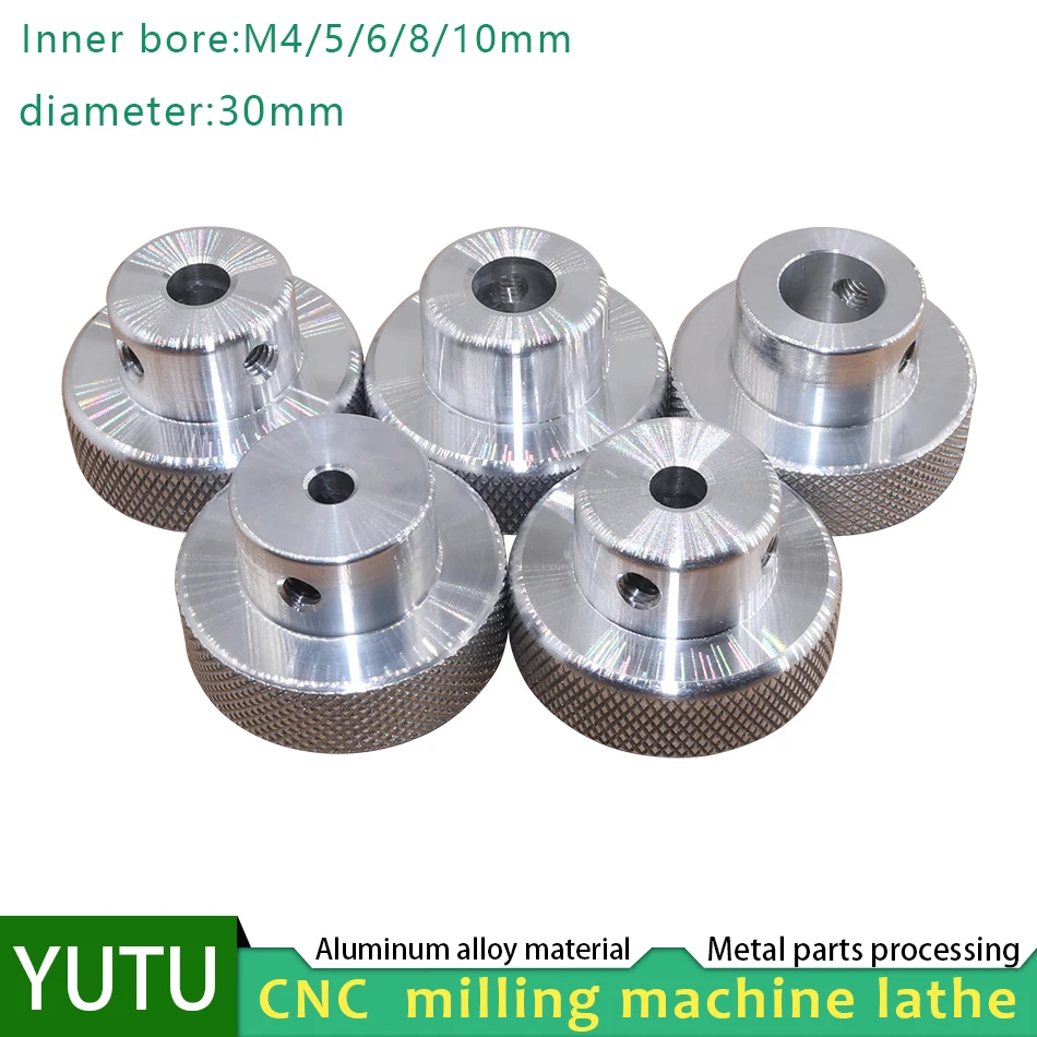 1 aluminum alloy mini handwheel for lathe/milling machine pliers manual knob handle outer diameter 30mm