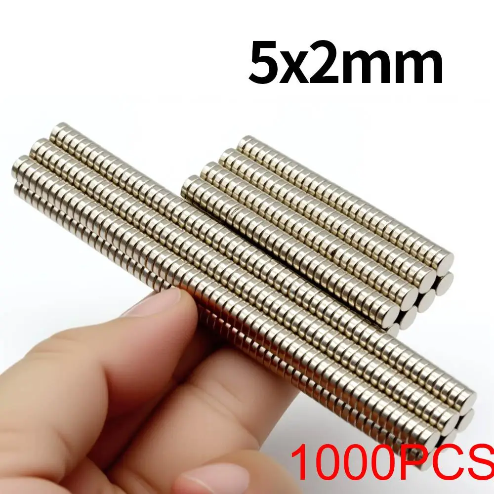5x2mm supersterke neodymiummagneet N35 NdfeB permanente magnetische imanes ronde krachtige magneten koelkast