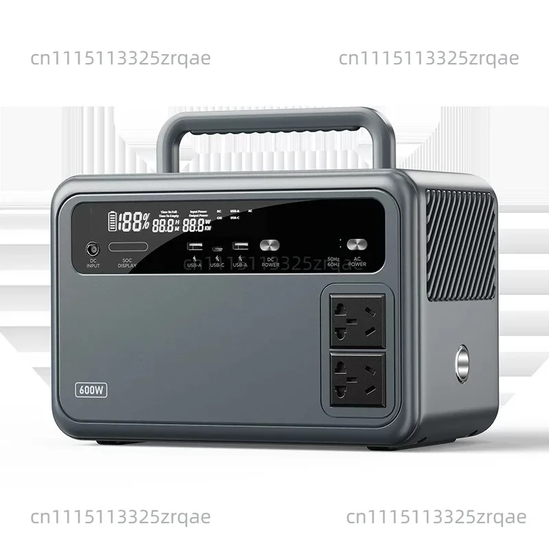 600W outdoor mobile power bank, 220V energy storage power supply, large capacity portable outdoor power for camping