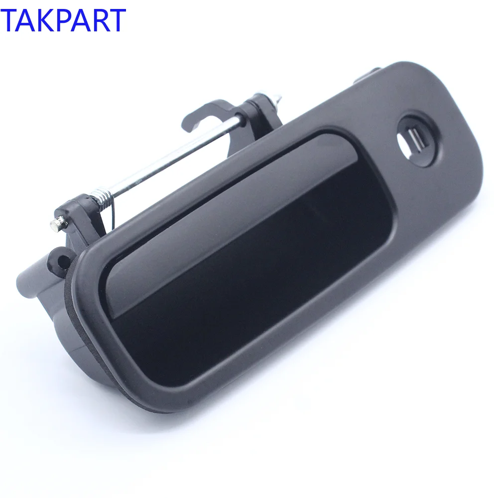 TAKPART 1Pcs Tailgate Exterior Outer Door Handle Black for VW GOLF 4 T5 Caddy Golf Polo Lupo 1J6827565B