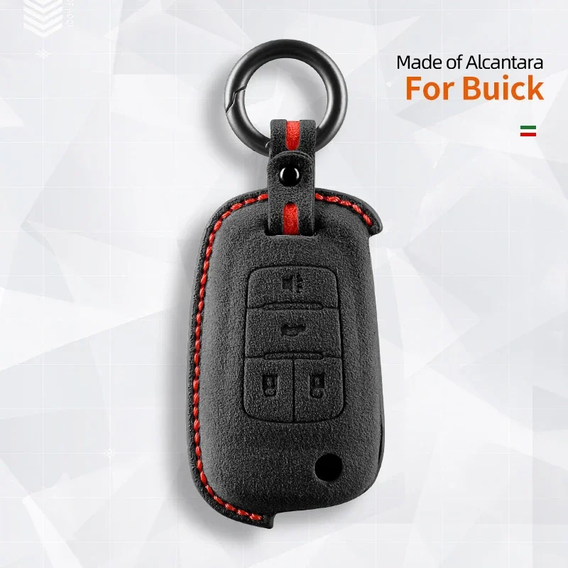 

Чехол для автомобильного ключа из алькантары для Buick Verano, чехол для ключей Encore Regal Verano Special GL8 LaCrosse Envision Excelle