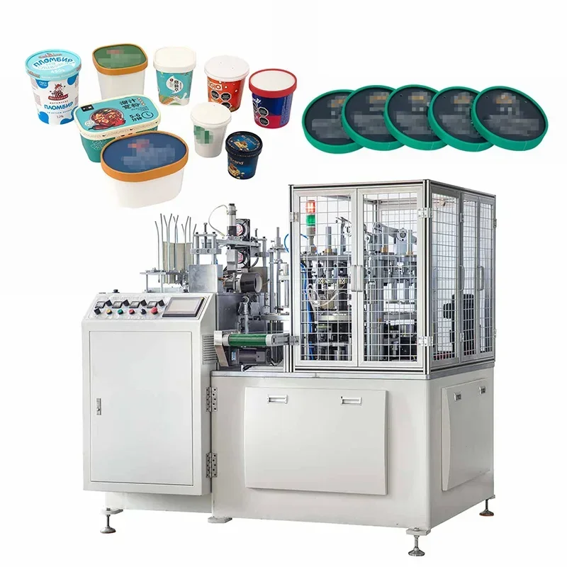 YG Paper Cup Lid Machine Plastic Cover Froming Equipment Ps Pet Pvc Plastic Cup Lids Thermoforming Production Line for Turkey