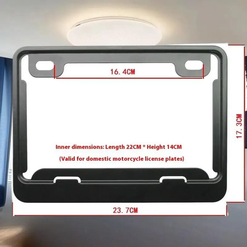 Motorrad Abzeichen Rahmen Universal Aluminium Kennzeichenhalter Motorrad Zubehör Motorrad Kennzeichen Rahmen
