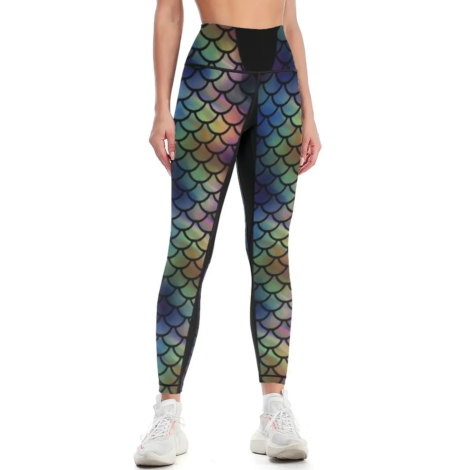 

Oil Slick Grunge Mermaid Leggings Training pants Leginsy push up Legging sexy woman high waist Womens Leggings