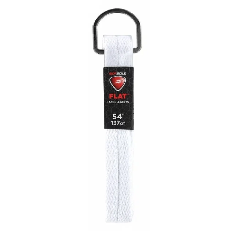 

Shoe Laces, 54" L, Polyester, White, PR
