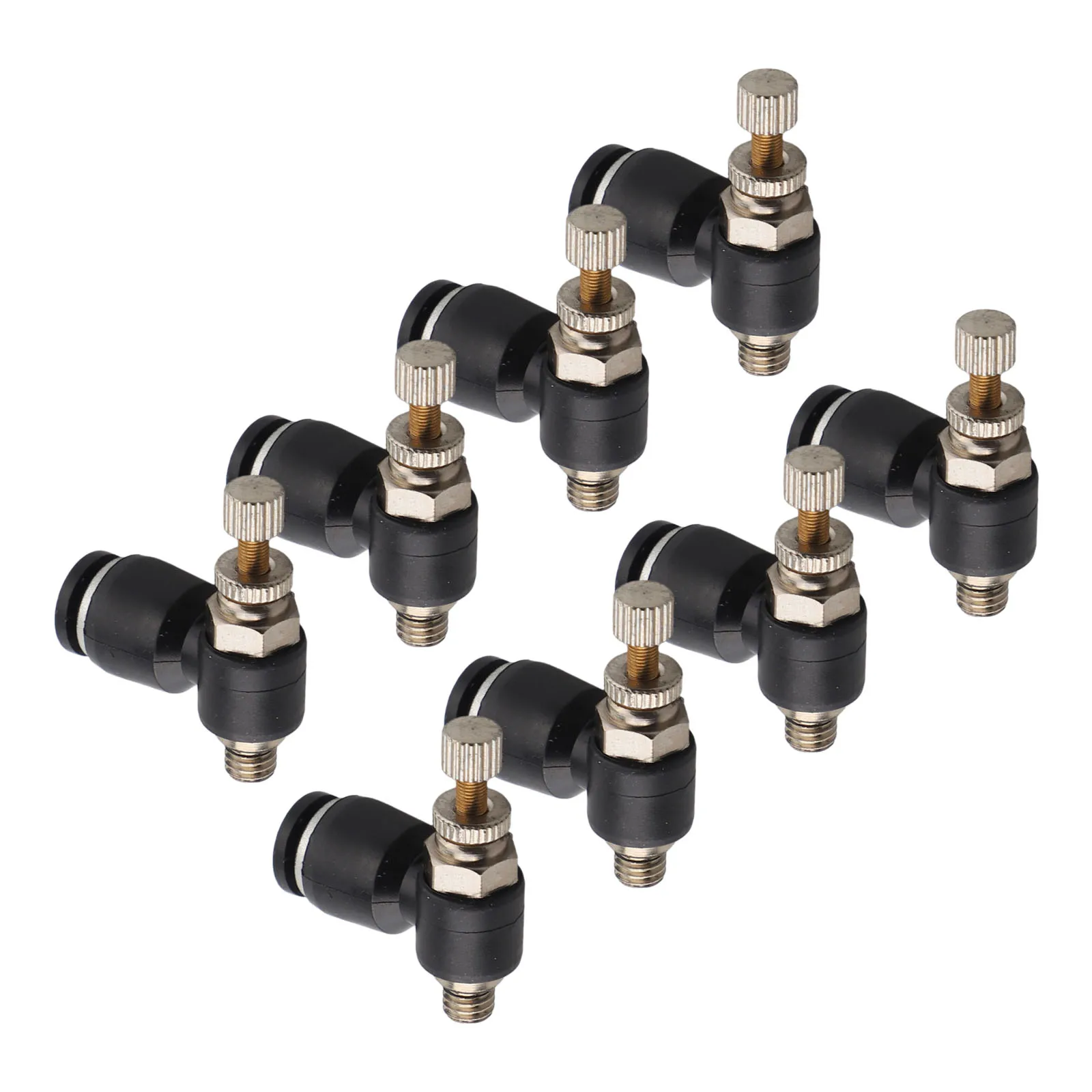 

8Pcs Air Flow Speed Control Valve Connector Tube Hose Pneumatic Push In Fitting Pressure Washer Parts & Accessories