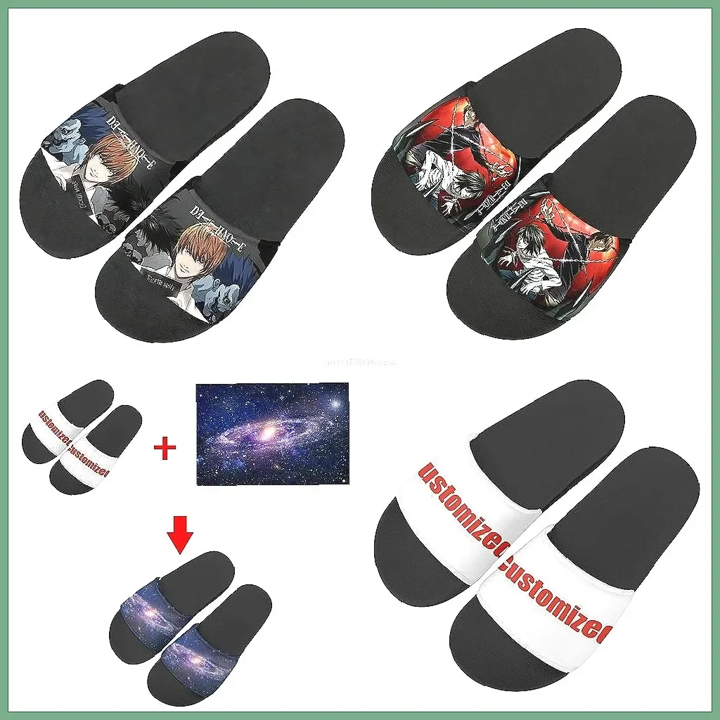

Custom Death Note Summer Slippers for Men Women, Anime Indoor Outdoor Bathroom Pool Beach Sandals