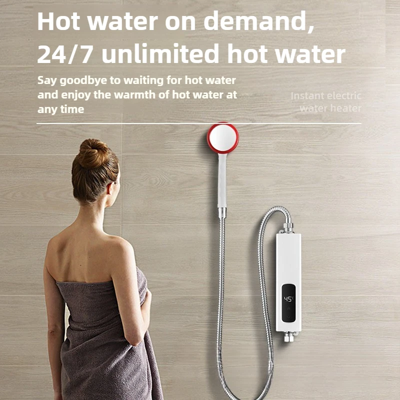 

Instant Electric Water Heater Intelligent Constant Temperature Small Kitchen Treasure Quick Hot Shower Treasure Save Electricity