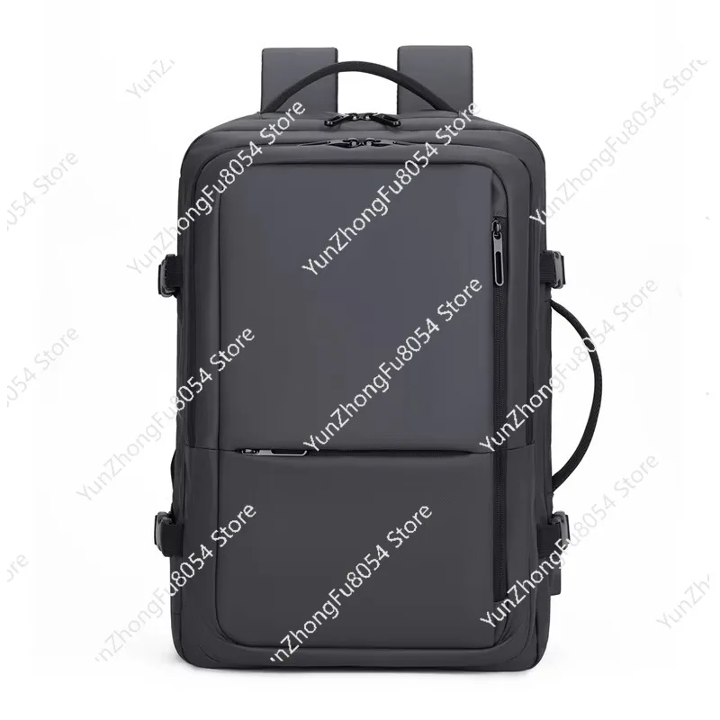 Waterproof Pu Extended Design Custom Logo Usb Port Business Travel 15.6 Large Capacity Laptop Bag Men's Backpack view 4