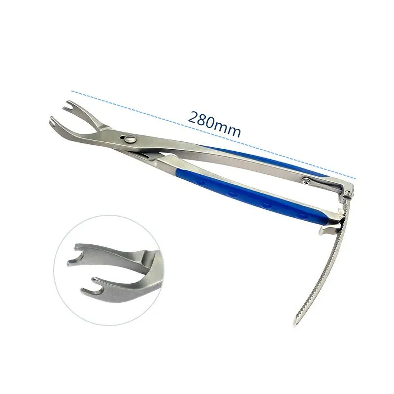 Stainless Steel Bone Compression Forceps Silicone handle Spinal Instrument surgical  Pliers pet Orthopedics Instruments