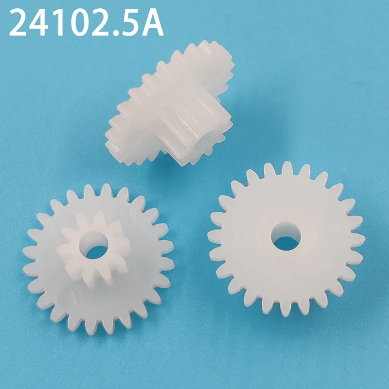 24102.5A 0.5M Gear 13mm Diameter 24 Teeth 10 Teeth  POM Plastic Pinion 2.5MM Motor Shaft Toy Parts Wheels 10pcs/lot