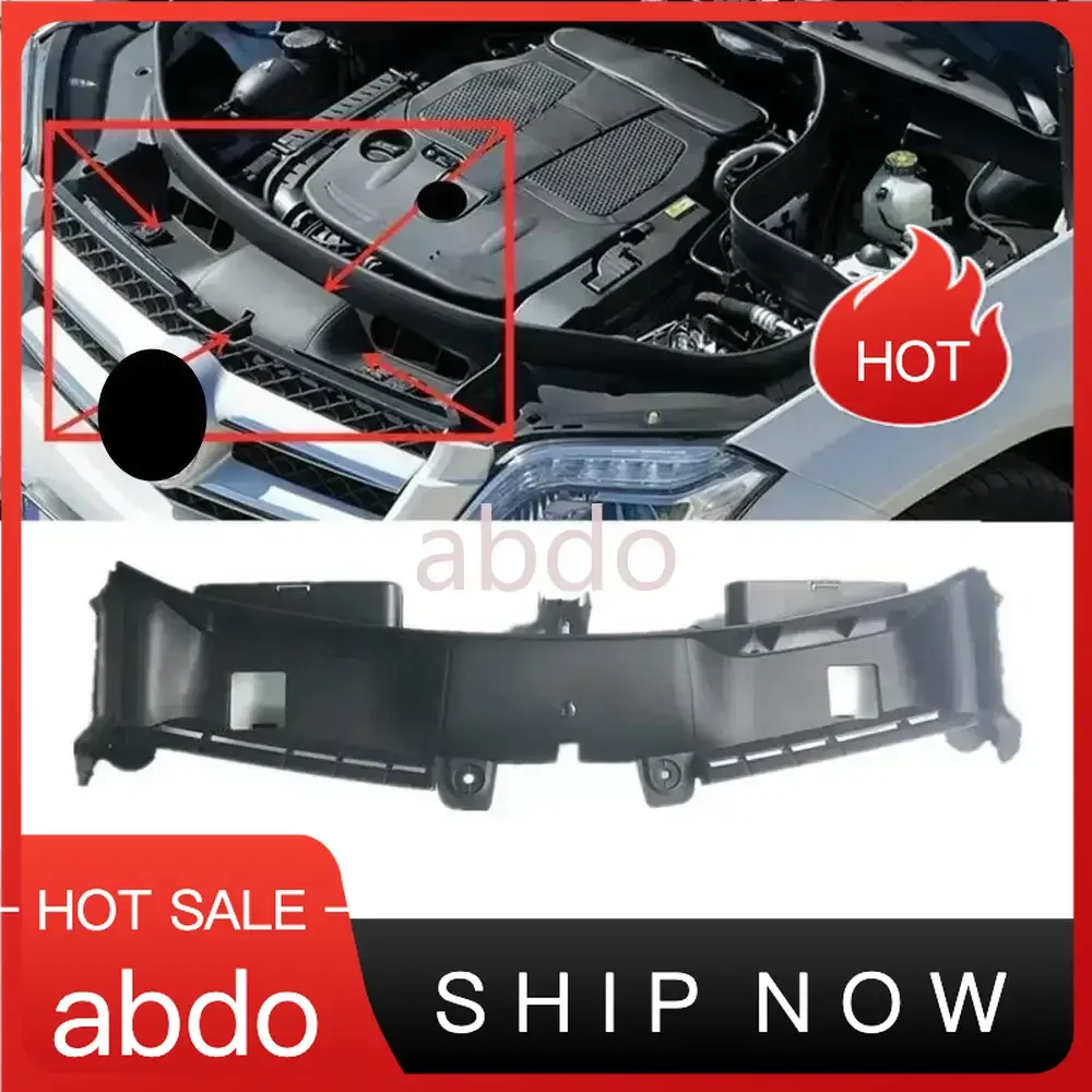 abdo 1 pieza para Mercedes-Benz GLK200 260 280 300 350, cubierta superior del depósito de agua, marco del depósito de agua, rejilla central de plástico