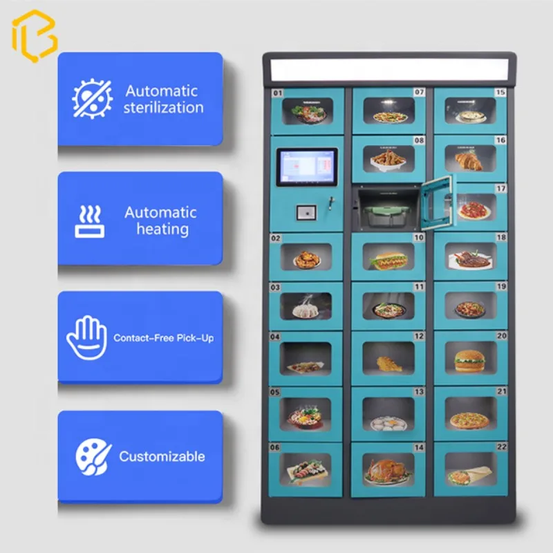 Customized Smart Locker Support Heated API Pick Up Hot Power Food Used in McDonald's fast food restaurants and n o contact