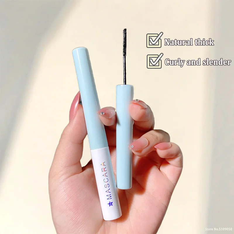 Ultra-fine Small Brush Head Mascara Lengthening Black 3D Lash Eyelash Extension Eye Lashes Long-wearing Black Mascara Product