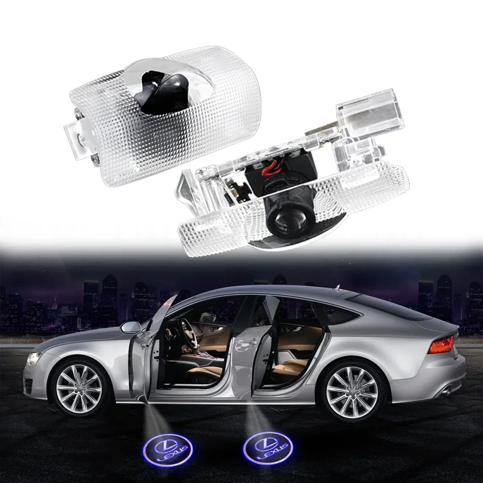 

2pcs LED Car Door Shadow Light Welcome Logo Laser Projection Lamp Canbus No Error 12V for Lexus RX ES GX LS LX IS 12V Universal