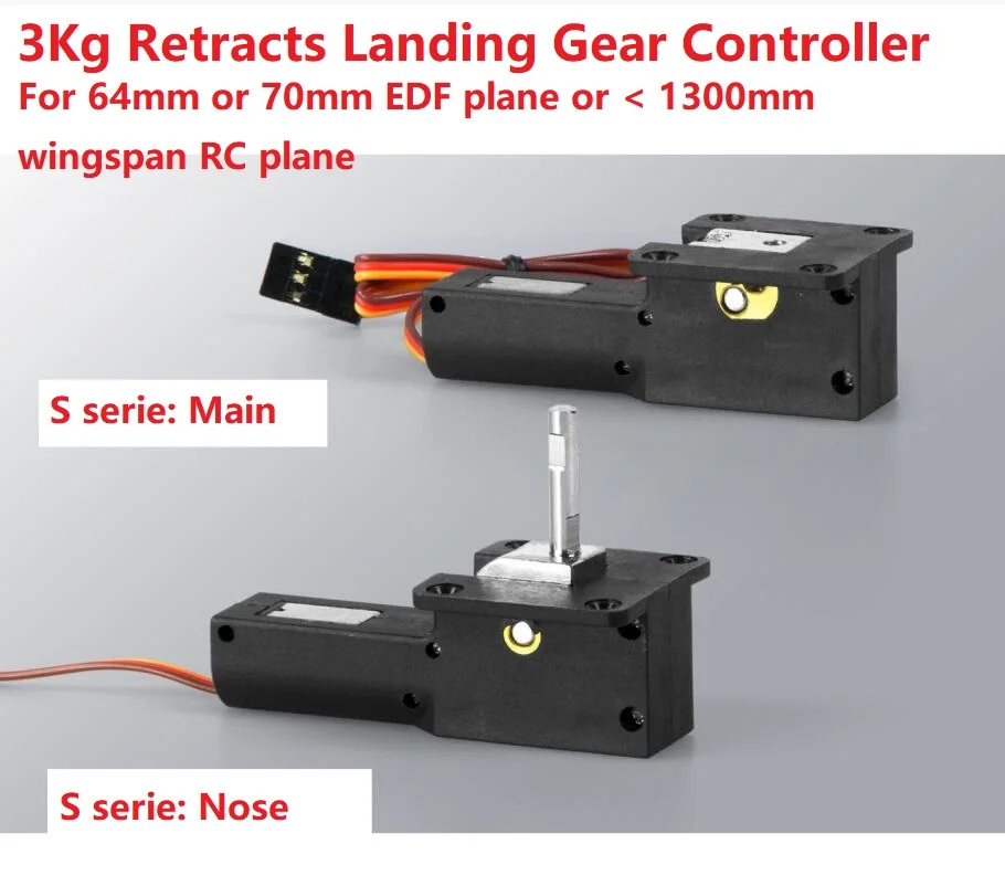 Freewing RC avion 70mm EDF avion à réaction partie S série nez/train d'atterrissage rétractable principal 3kg rattre le contrôleur pour les modèles de bricolage