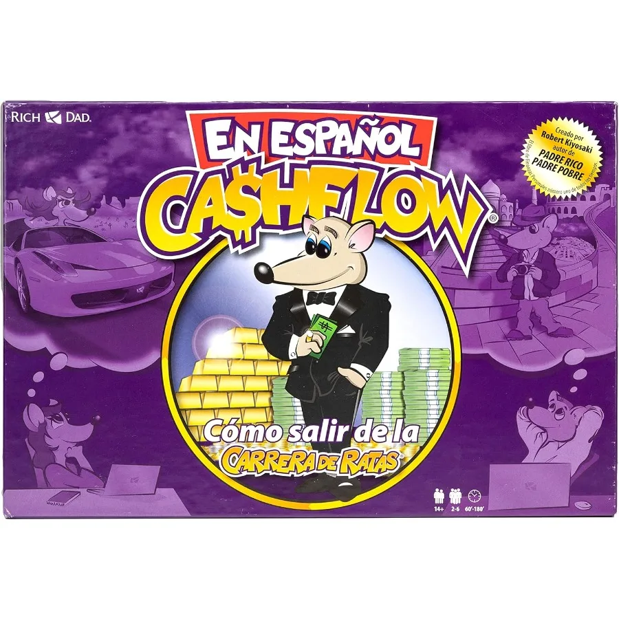 

Cashflow Spanish Board Game with Message from Robert Kiyosaki Designed for Up to 6 Players Engaging and Educational Financial L