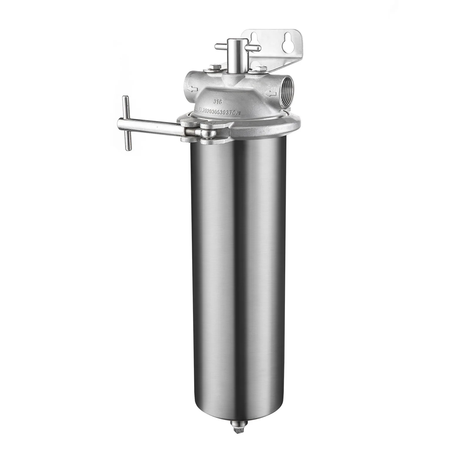 Filter bottle, stainless steel, household pre filter, large flow, whole house water purifier equipment manufacturer