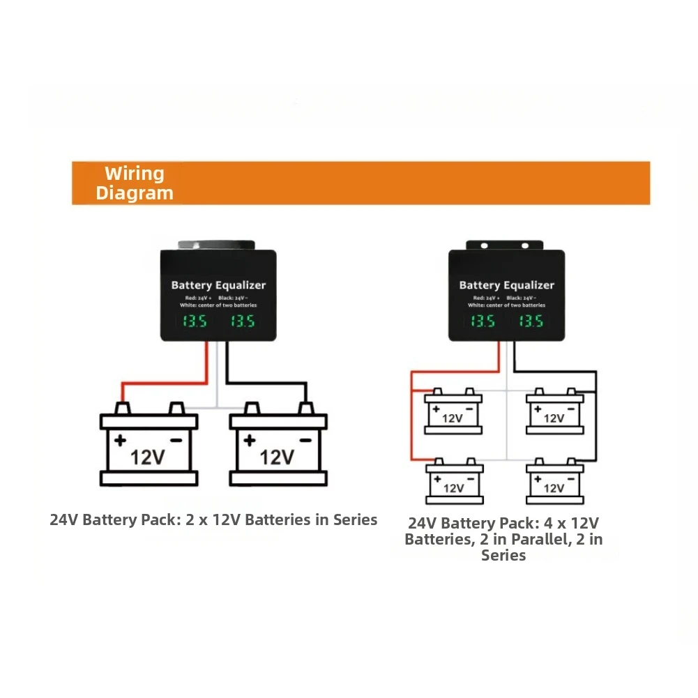 KBA052S For Battery Equalizer Controller for Two 12V Batteries Used in Off Grid Solar Power Systems and Energy Storage
