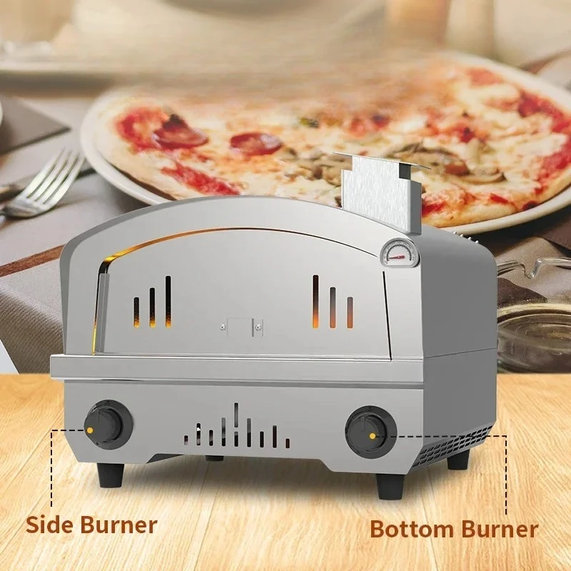 Ql New Mobile Outdoor Commercial Gas Pizza Ovens Propane With Folding Tripod Legs For Sale