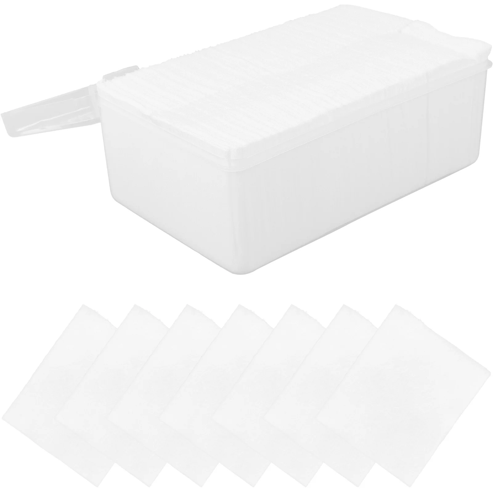 แผ่นสำลีเช็ดหน้า 1000 ชิ้นสำหรับการกำจัดเครื่องสำอางเนื้อนุ่มสบายแบบพกพาน้ำหนักเบาแผ่นสำลีเช็ดหน้า