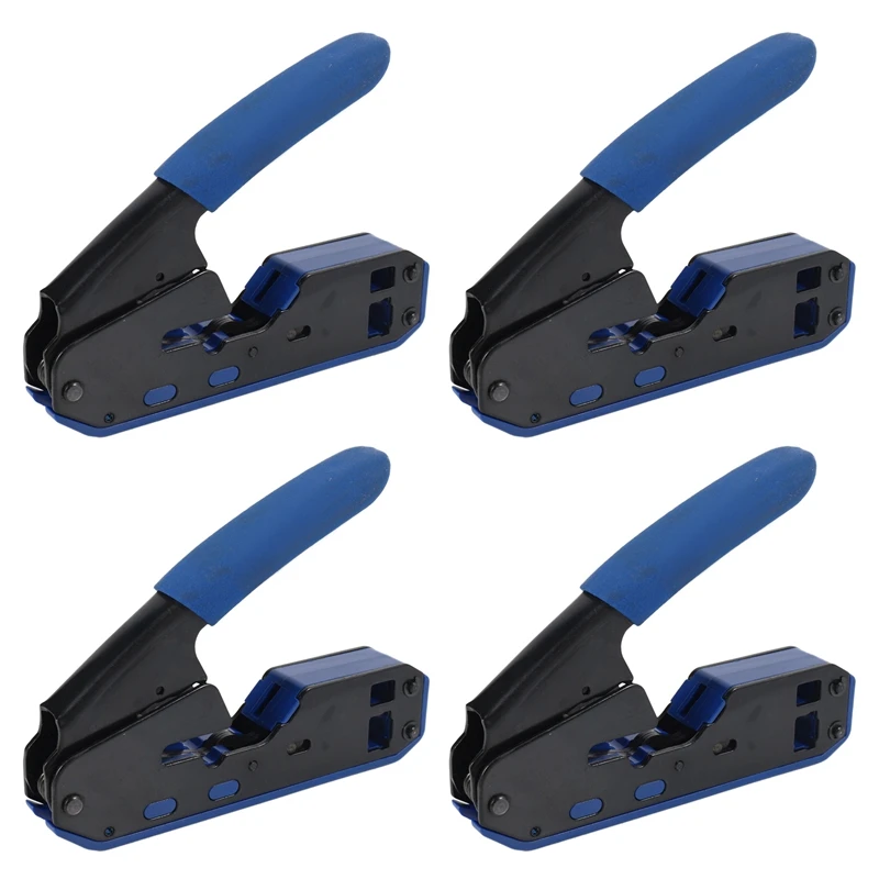 

4X RJ45 Tool Network Crimper Rj45 Crimping Tool Stripper Cutter For Rj45 Cat6 Cat5e Cat5 Rj11 Rj12 Connector