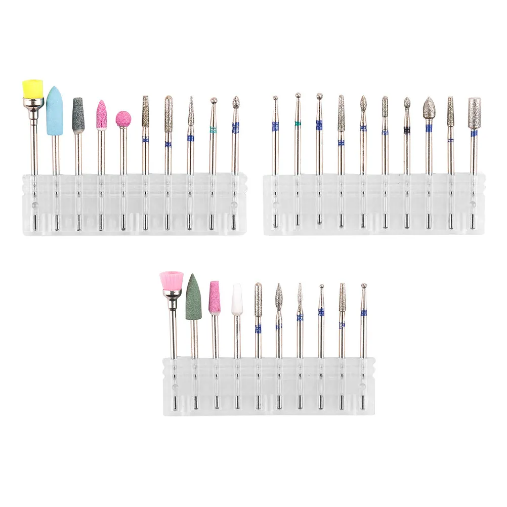 

3Sets Professional Tungsten Steel Nail Grinding Heads for Manicure Pedicure Natural Artificial Nails Cuticle Sidewall Underneath