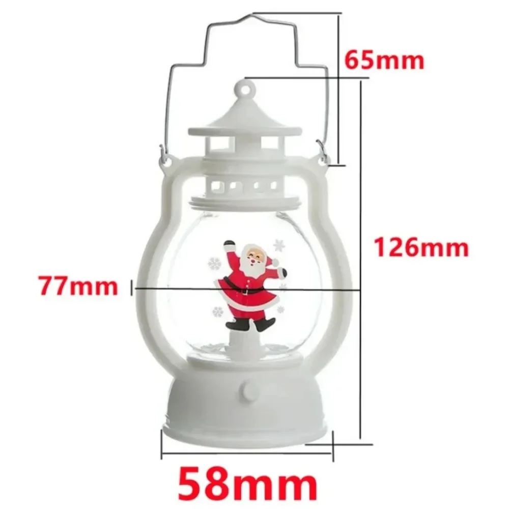 Ornamenti di natale LED lanterna luce babbo natale buon natale decorazioni per la casa 2024 natale babbo natale per il regalo di capodanno del