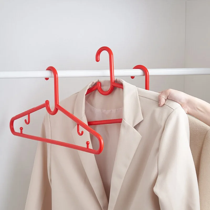 Thickened Non Slip Plastic Clothes Hanger 46.5cm Durable Coat Suit Jacket Hanger For Household Drying Wardrobe Storage Organizer