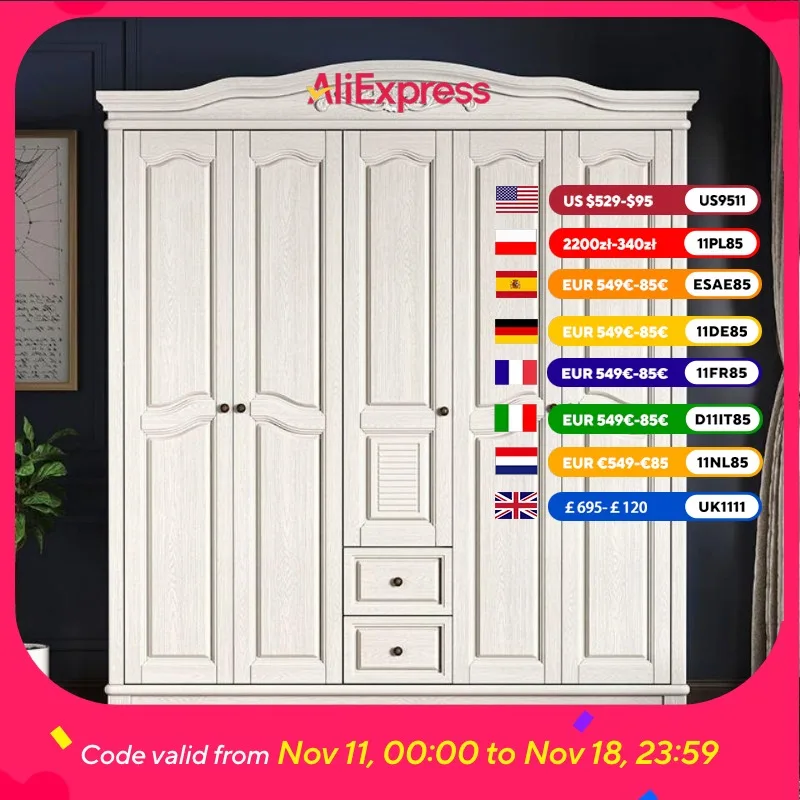 

Quiet Aesthetic Orgnizer Wardrobes Luxury Drawers Wooden Closet Bedroom Wardrobes Storage Clothes Quarda Roupa Bedroom Furniture