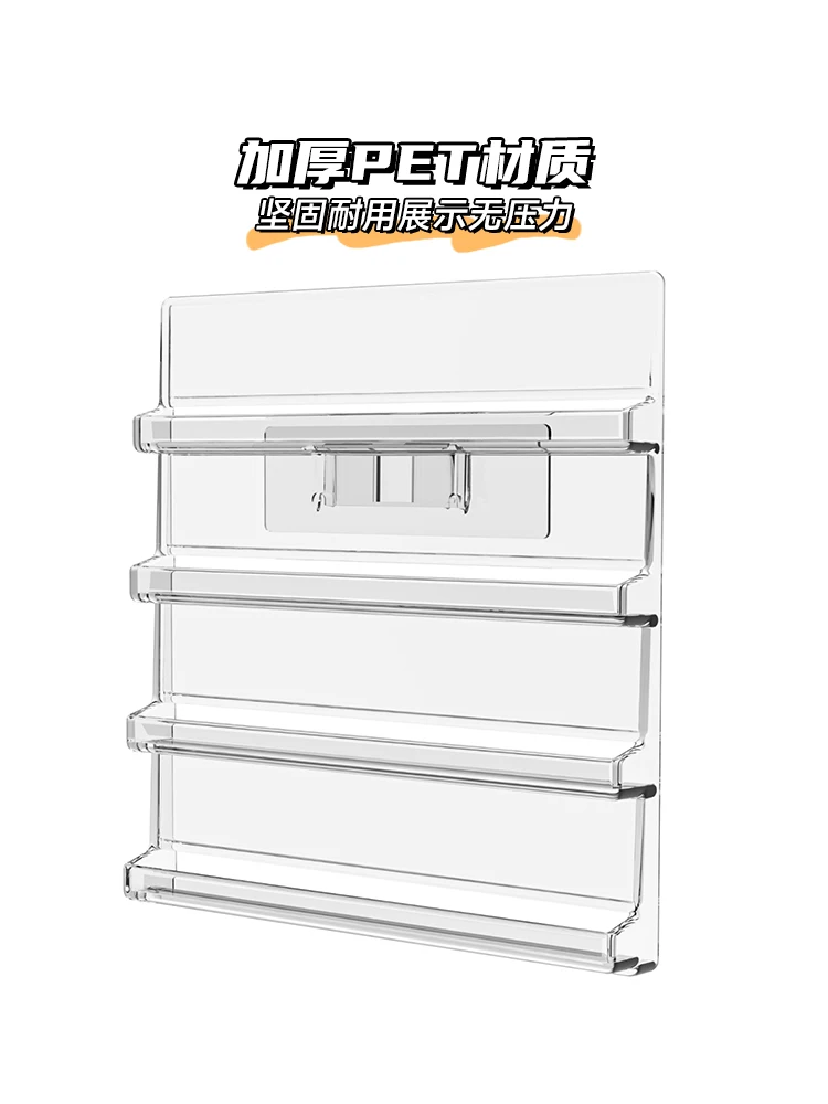 حامل عرض Ba Chi معلق على الحائط من الأكريليك الشفاف لتدفق شارة القنب ورف الدخن #2