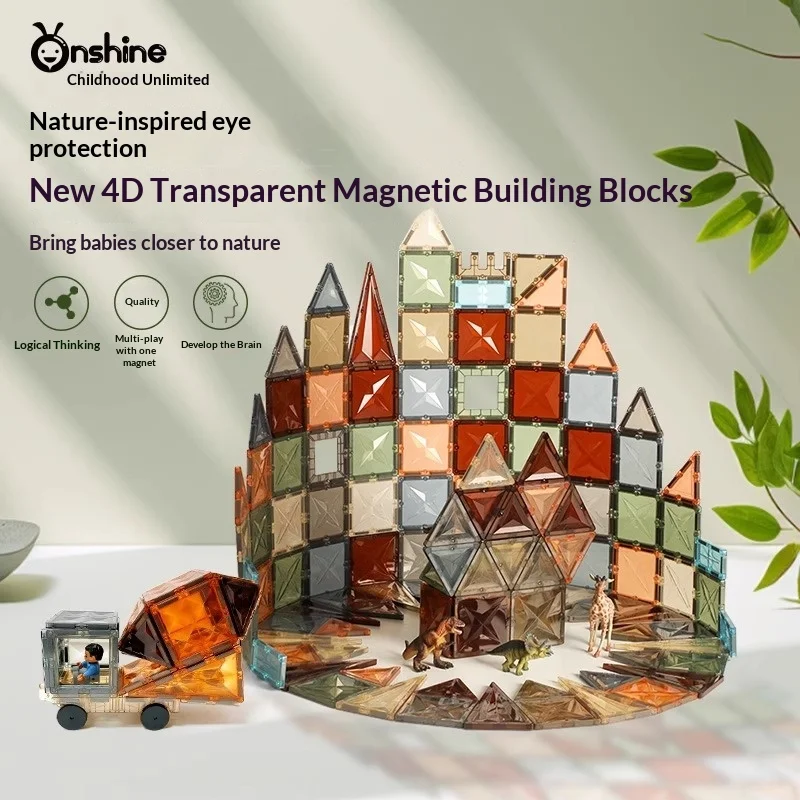 

Магнитные плитки Onshine Diamond с 16 гранями, прозрачные, с изменяющимся цветом, 4D, конструктор, игрушки-головоломки для самостоятельной сборки