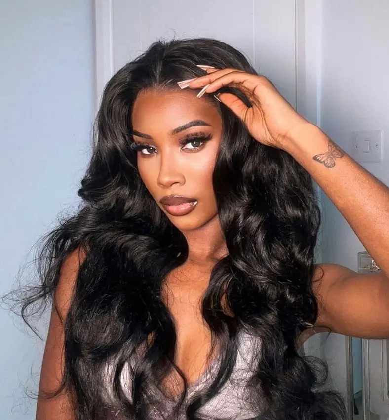 HD Transparent 13x6 Body Wave Lace Front Human Hair Wigs Brazilian 30 inch Wear Go Glueless Wig 13x4 Lace Frontal Wigs For Women