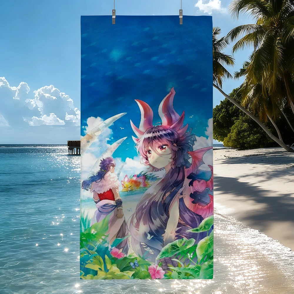 Anime K-KAIJU G-GIRL C-CARAMELISE Towel Soft Pool Gift For Travel Gym Shower Camping Quick Dry Sports Beach Towels
