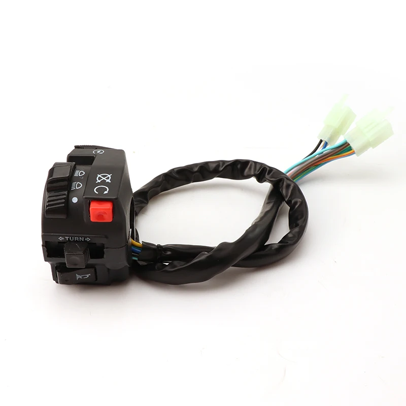 Motorcycle Handlebar Switch Assembly Multi-function Left Turn Signal Horn Start Choke Starter Switch For 7/8