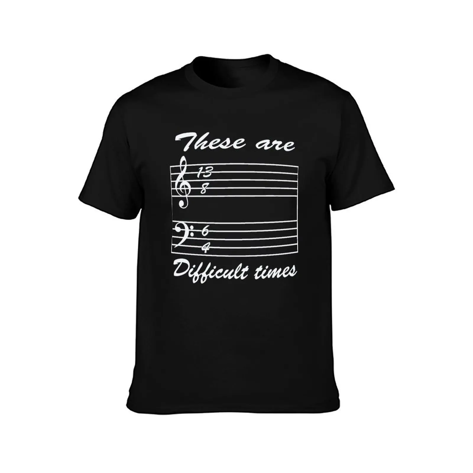 13 8 6 4 these are difficult times T-Shirt Plus Size Street Style Tee T-Shirt