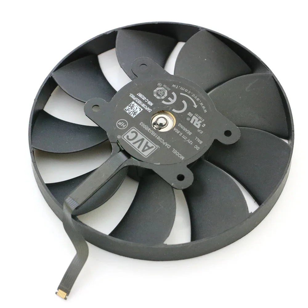 2 buah/lot Fan AFB0912HD-02 85mm 12V 0.6AMP untuk NVIDIA RTX3080FE RTX3080Ti 3080 GeForce grafis kartu Video kipas VGA