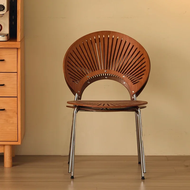 Living Room Chairs Bedroom Balcony Transparent Vintage Chairs Comfortable  Wood Sillon Furniture