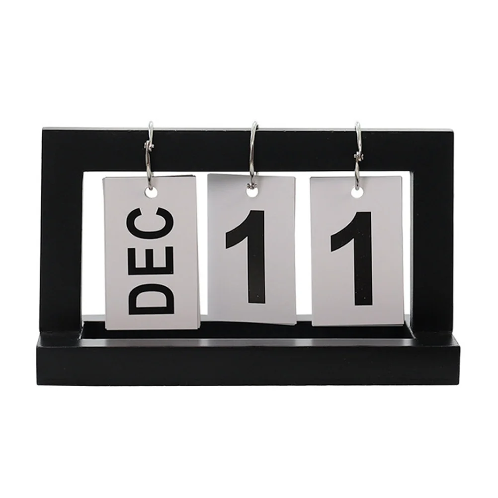 

Креативный деревянный настольный календарь в скандинавском стиле, домашний декор, черные изысканные формы, идеально подходят для новоселья, подарки на день Святого Валентина