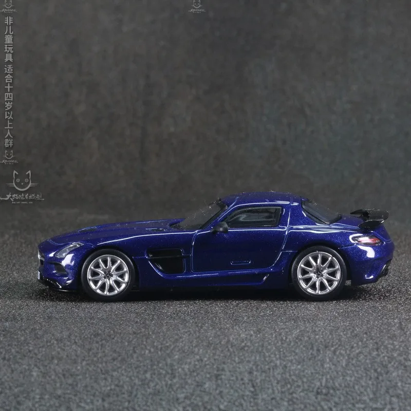 Tarmac Works 1:64 Benz SLS AMG Coupe สีดำ SHMEE150