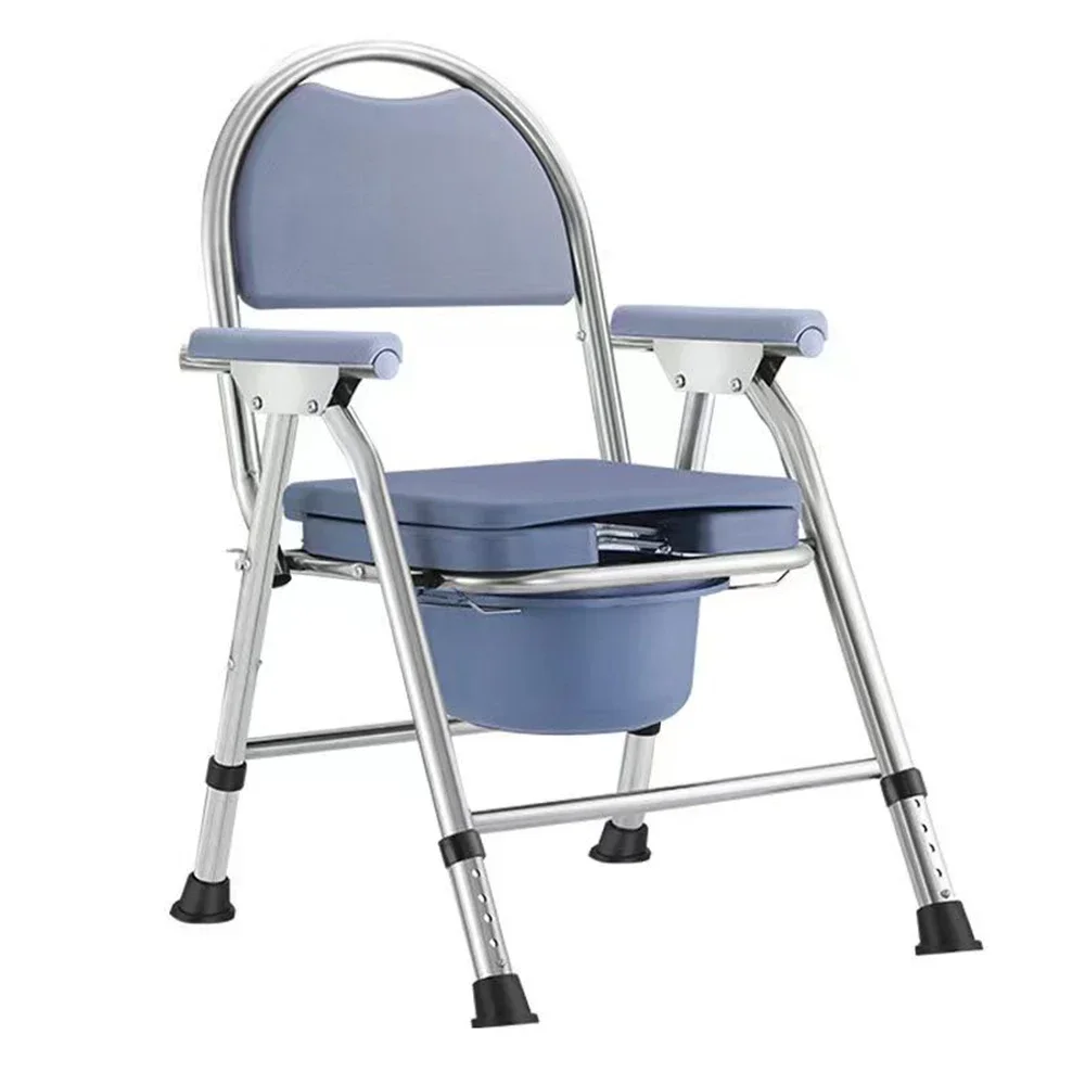 Toilet Chair for The Elderly,multi-functional Bathroom Chair for Elevated Pregnant Women,durable FoldingChair Withbackforbathing