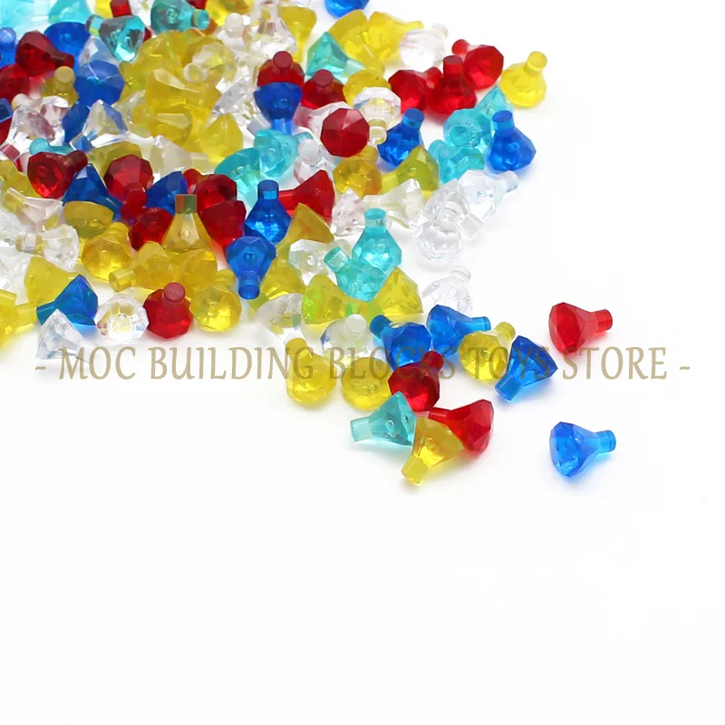 MOC Brick 30153 Rock 1x1 Jewel 24 Facet DIY Building Blocks Educational Toys Compatible with Assembles Particles