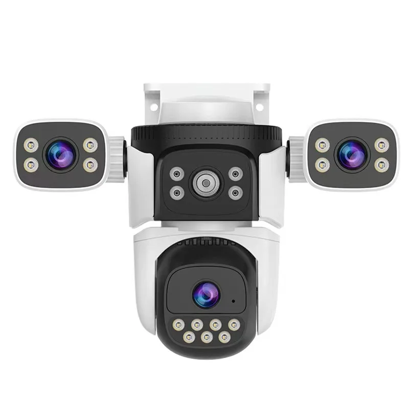 8MP 10x Zoom  4Lens  O-Kam APP  Wireless PTZ IP Dome Camera Full Color AI Humanoid Detection Home Security CCTV Baby Monitor
