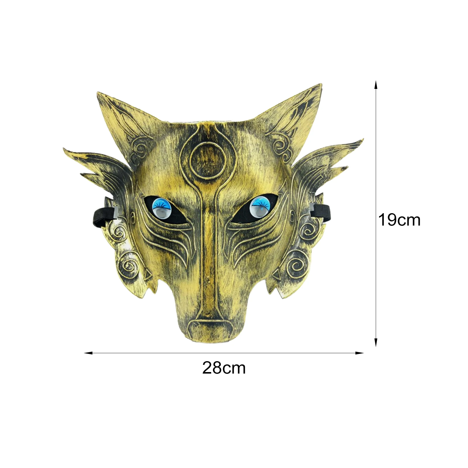 Wolf Mask Cosplay Costume Accessories Headgear Novelty Men Women Animal Mask for Party Favor Night Club Halloween Prom Birthday